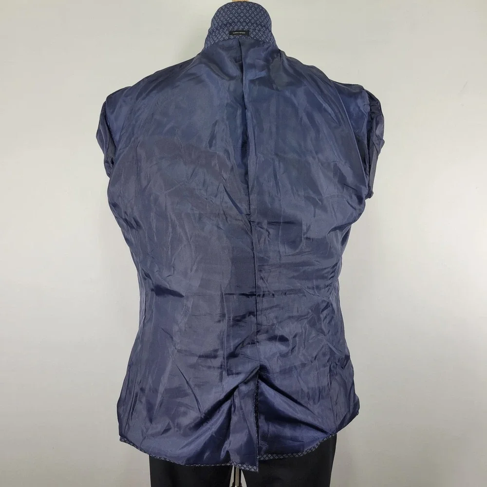 J.F Ferrar Men's Sport Coat‎ Blazer Two Button Blue Polyester Blend Size 42-44S